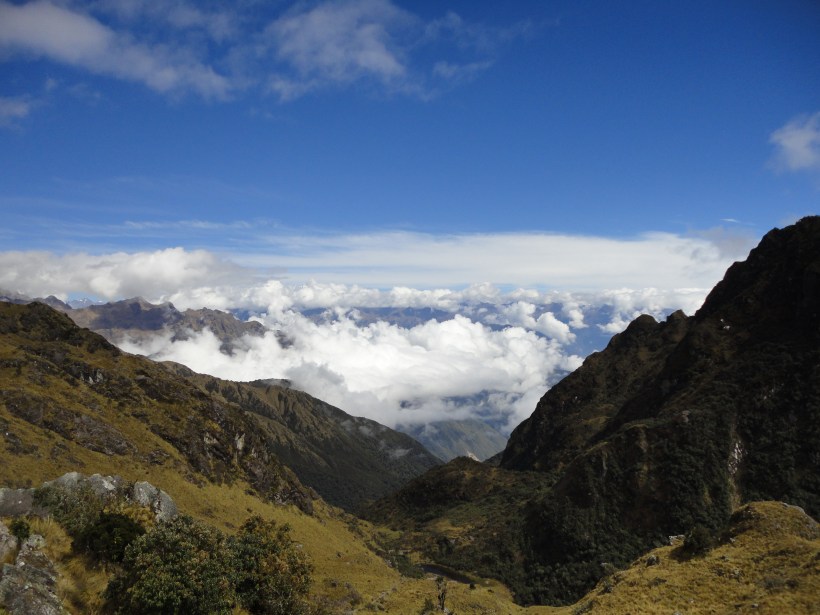 Sitting above the Clouds, Inca Trail, Peru